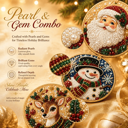 🔥Only $9.99 Last Day Promotion!🎄Christmas DIY Diamond Painting Ornaments Kit (6 PCS)🎅