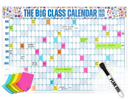 📚 Back-to-School Sale — 49% OFF Today! 💥📅 The Big Class Calendar - Academic Year 2026-2027