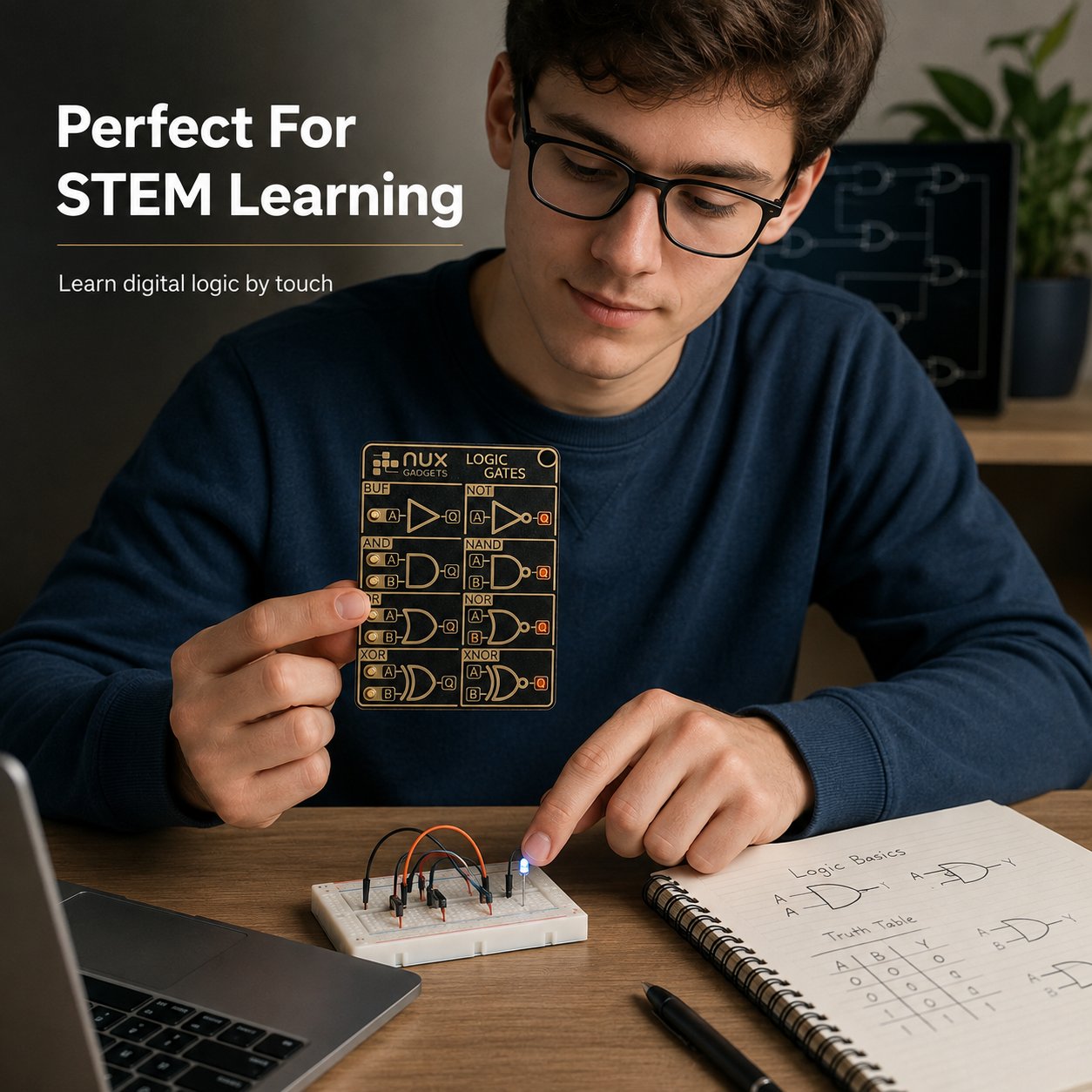 🔥🎁🧠 Interactive Logic Gate Circuit Board — Learn Digital Electronics Through Hands-On Experiments ⚡