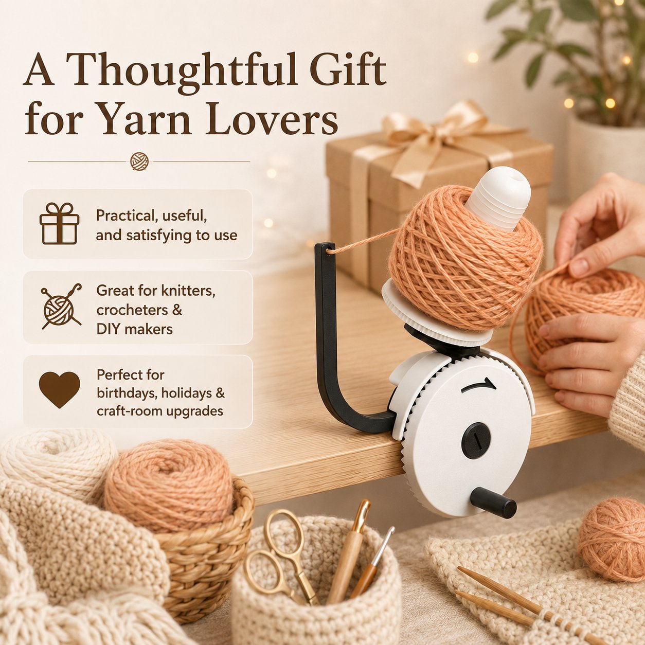 🔥LAST DAY 49% OFF - 🧶Manual Yarn Winder