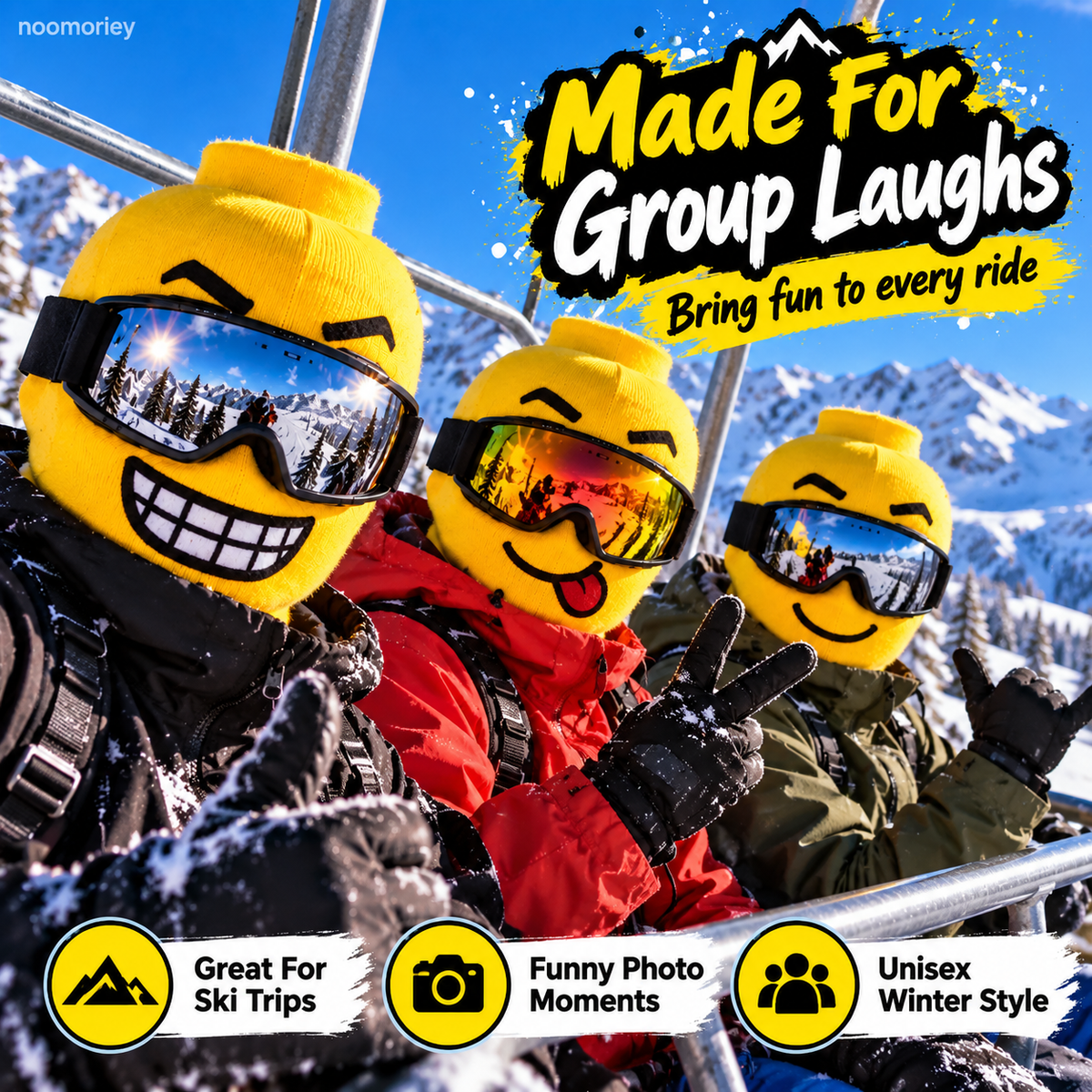 🎭 Funny Printed Ski Balaclava | Full-Face Winter Mask