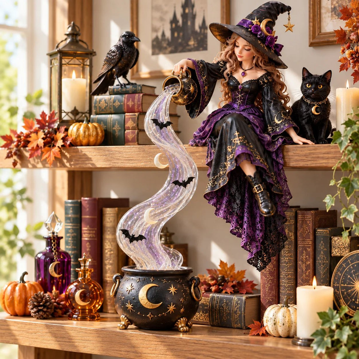 🎃 Halloween Special – Magic Cascade Shelf Light, 5 Styles