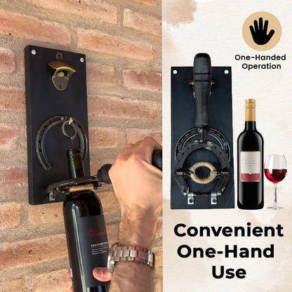 🔥BUY 2 FREE SHIPPING - 🍷 Wall-Mounted Bottle Opener – Easy One-Hand Beer & Wine Opener