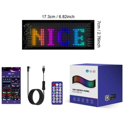 🚗 Smart LED Pixel Car Display | App-Controlled Text, Colors & Animations