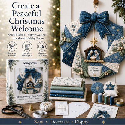 🎄Beginner-Friendly Christmas Fabric Wreath DIY Kit