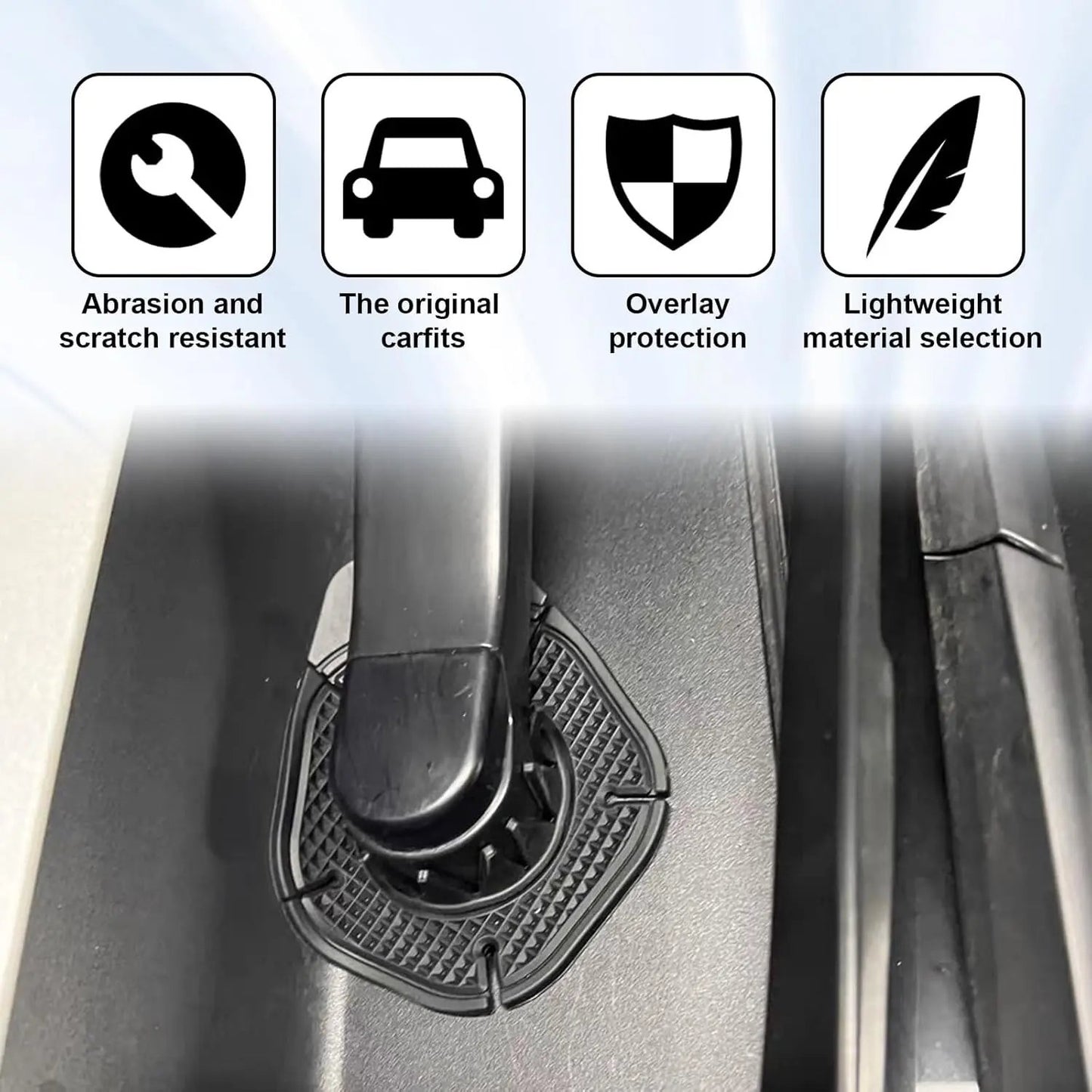 6PCS Car Wiper Arm Hole Protector, Silicone Windshield Wiper Dust Cover