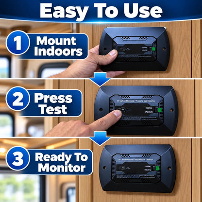 ⏰Limited Stock 60% OFF🚐🚨 2-in-1 RV Gas & CO Detector — Stay Safe on Every Journey! 🛡️✨