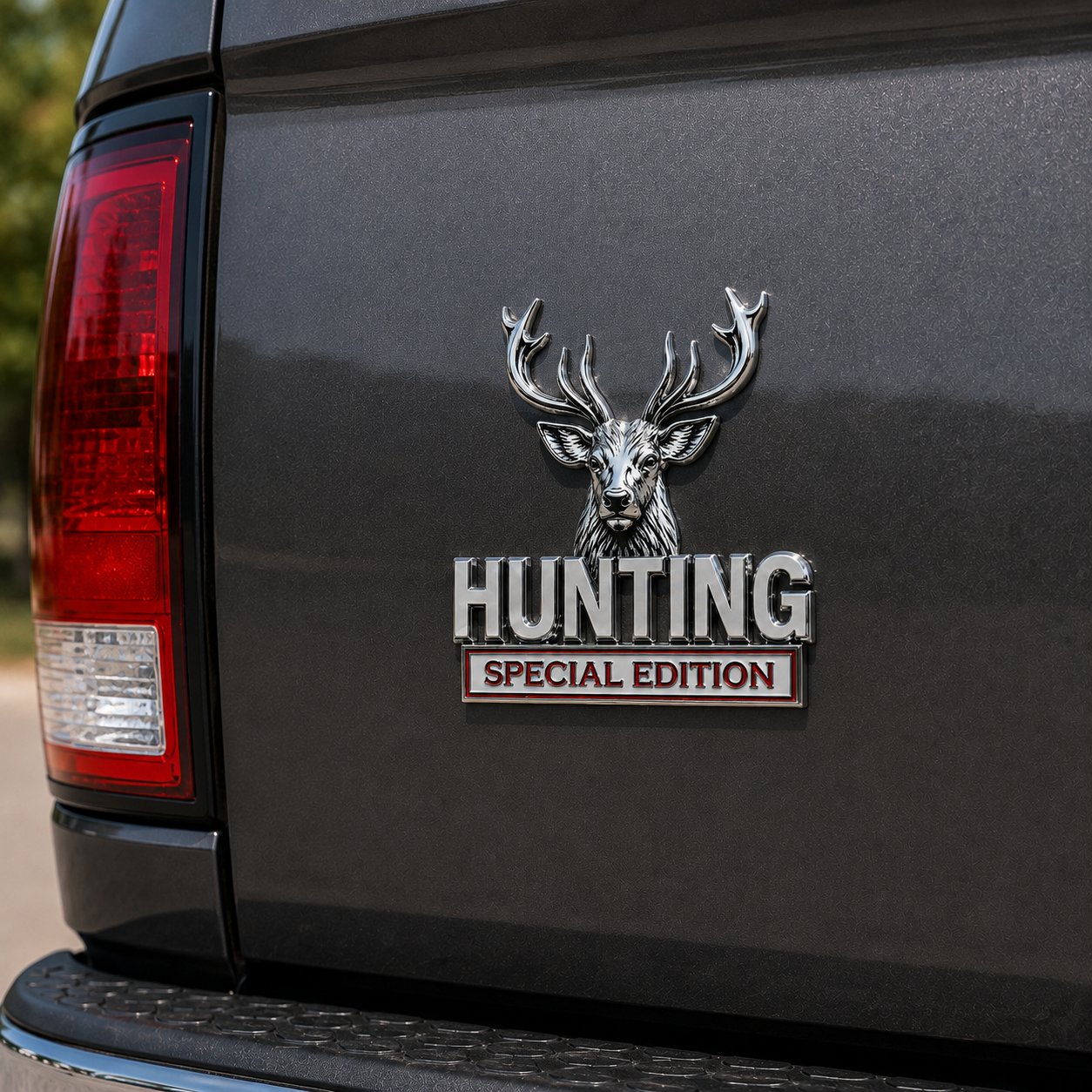🦌 HUNTING Special Edition Emblem – Premium 3D Metal Car Badge For Hunting Enthusiast
