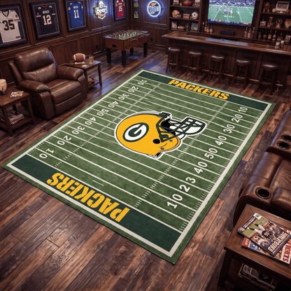Gridiron Football Field Area Rug 🏈