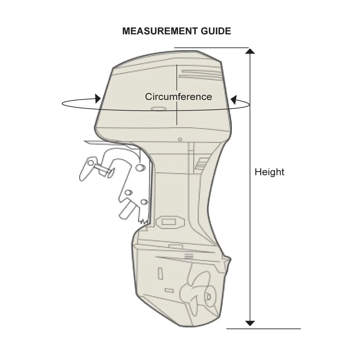 🚤 420D Oxford Outboard Motor Cover – Weather-Resistant Protection Against Rain, Sun & Dust 🛡️