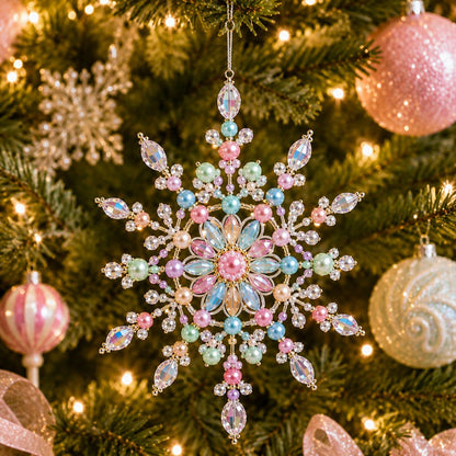 Beaded Snowflake Ornament DIY Kit