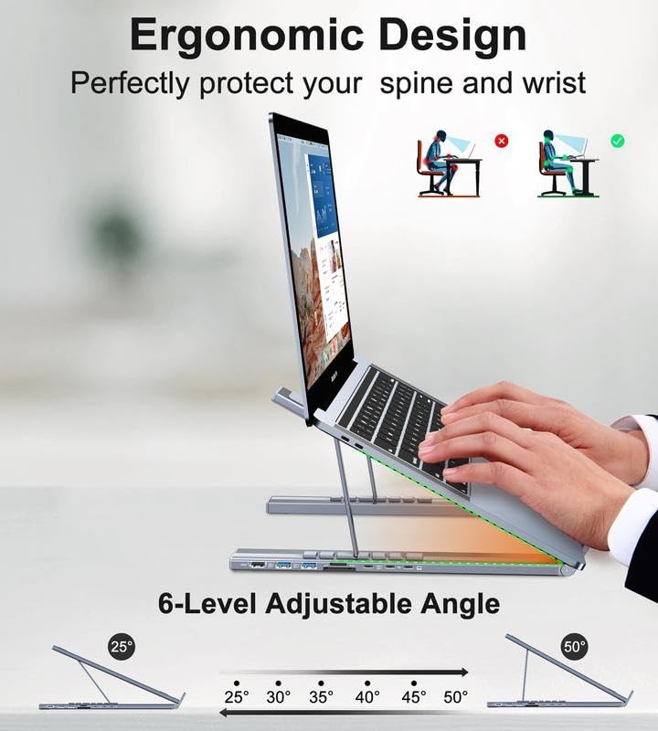 🔥HOT SALE🔥Buy 1 Get Free Shipping💥💻 8-in-1 USB-C Laptop Stand,Best Gifts