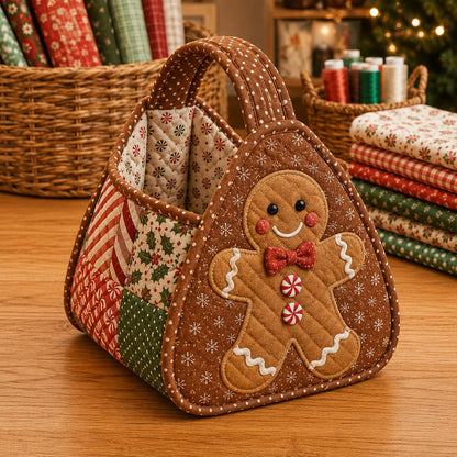⏳ Last Day 49% OFF – 🎄 Christmas Character Quilted Carry Basket🎁✨