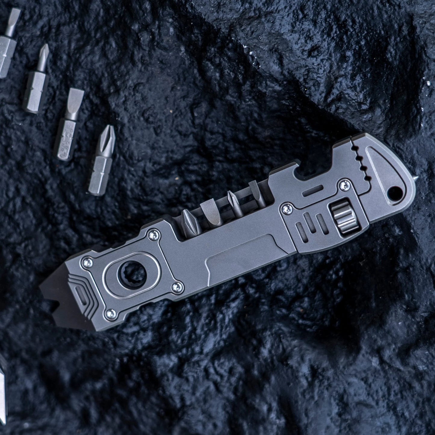 TC4 Titanium 6‑IN‑1 EDC Multi‑Tool Pry Bar Wrench