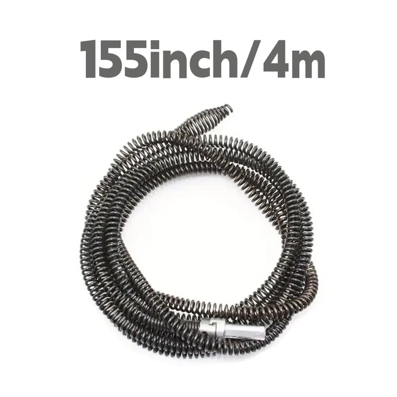 🔧 Flexible Drill-Powered Drain Cleaning Snake – Deep Pipe Clog Remover for Sinks, Showers & Toilets