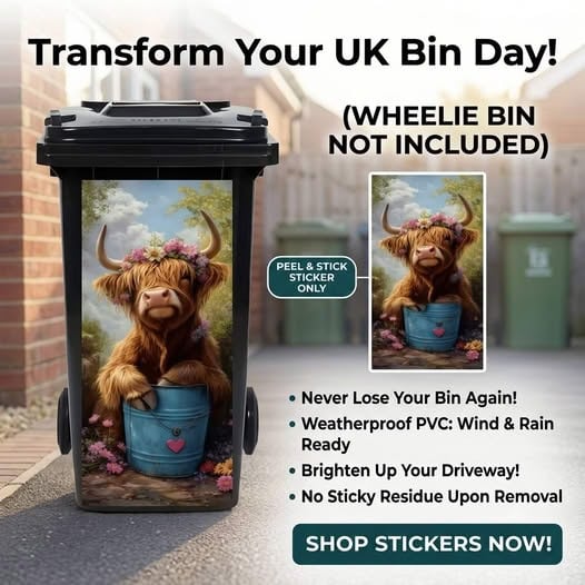 🔥Last Day 50% OFF -🗑Creative Trash Can Sticker with Colourful Cartoon✨