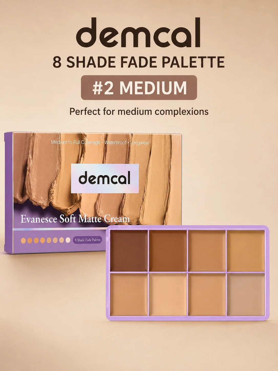 💄 Beauty Must-Have ✨ 8-Color Cream Concealer Palette for Full Coverage, Color Correction & Contouring