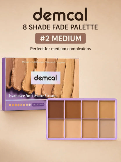 💄 Beauty Must-Have ✨ 8-Color Cream Concealer Palette for Full Coverage, Color Correction & Contouring