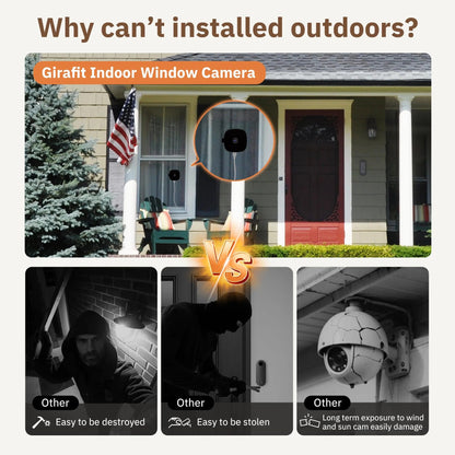 2K Indoor WiFi Security Camera with AI Detection & Color Night Vision