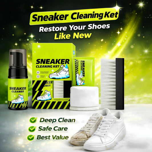 💥🏆 Foam Shoe Cleaning Kit – Sneaker Cleaner With Brush & Microfiber Towel ✨