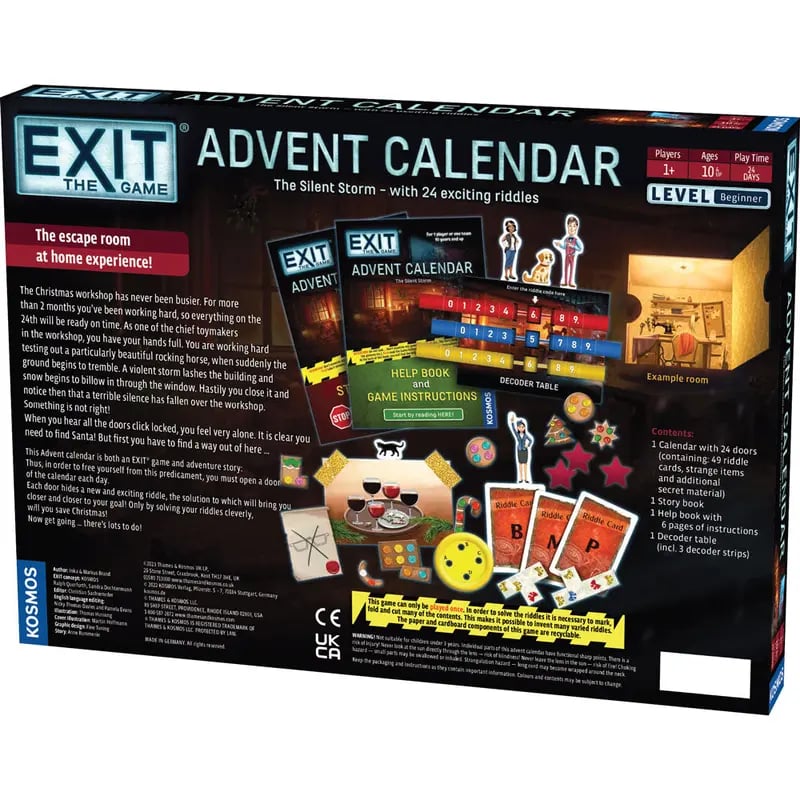 🎄Escape the Workshop! Advent Calendar – 🗝️ ✨ 24 Days of Puzzle Adventure & Fun