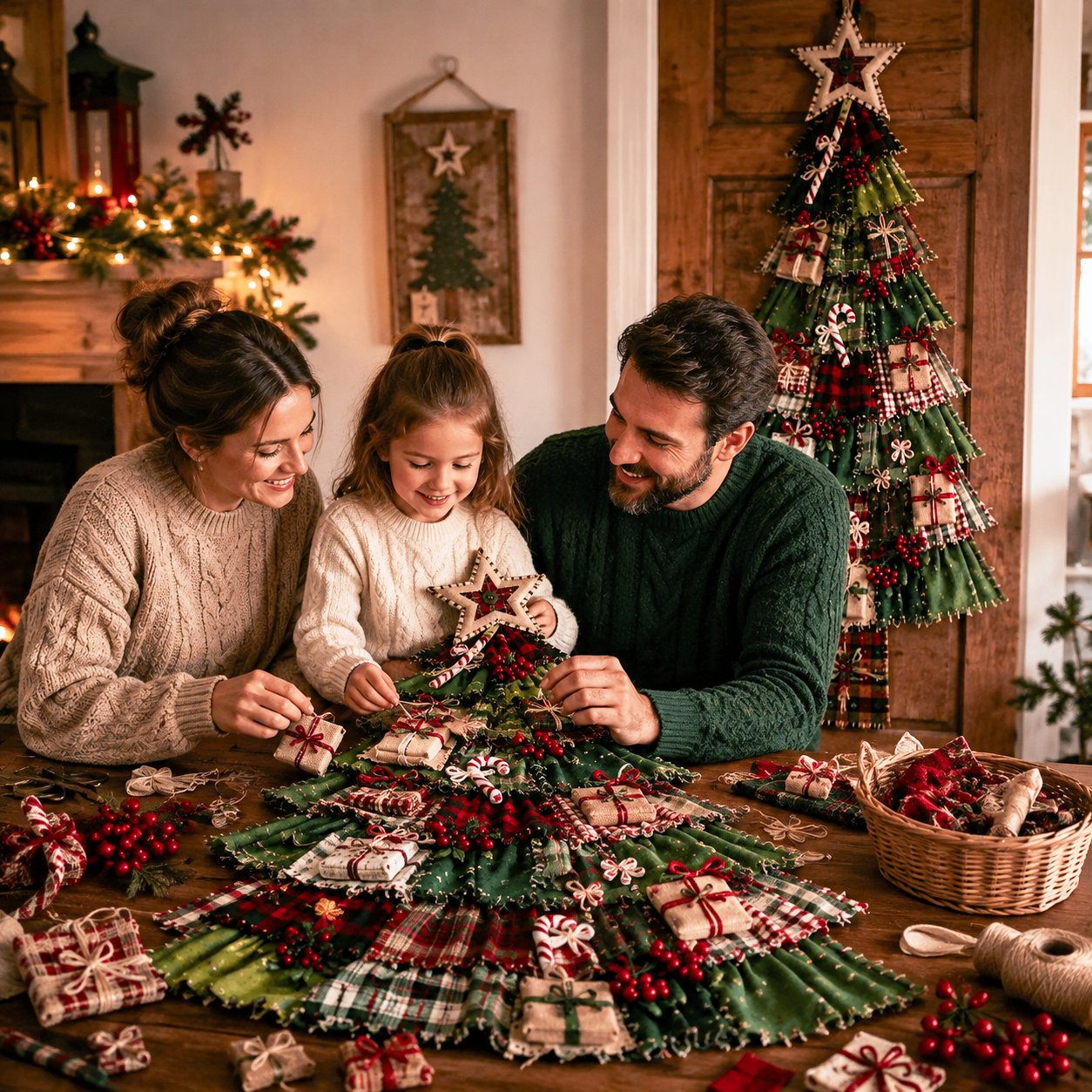 ⏳ Last Day 49% OFF – 🎄Beginner-Friendly DIY Oversized Patchwork Christmas Tree Door Hanging Kit | Complete Kit with All Tools & Step-by-Step Guide Included 💕
