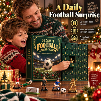 ⚽ Soccer Fan 24-Day Advent Calendar – Acrylic Miniatures