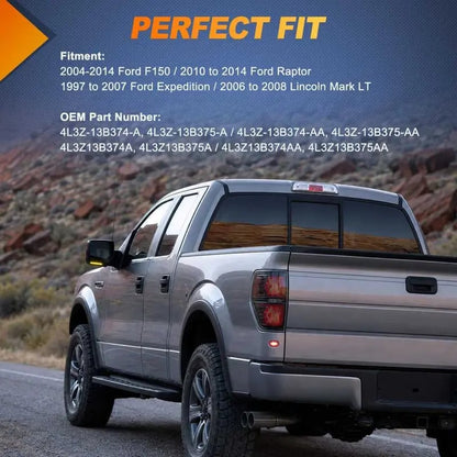 Dual-Color LED Truck Mirror Lights – Amber Turn Signal, White Parking Light, Smoked Lens, Plug-and-Play