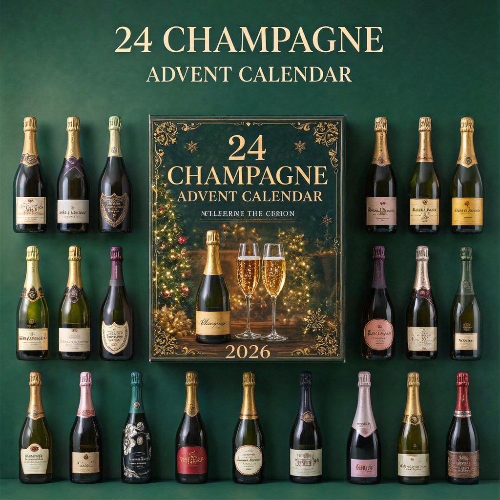 Champagne themed collectible figurines
