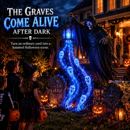 🎁Today 49% OFF🎁💀Halloween Soul Harvester Animated Garden Light