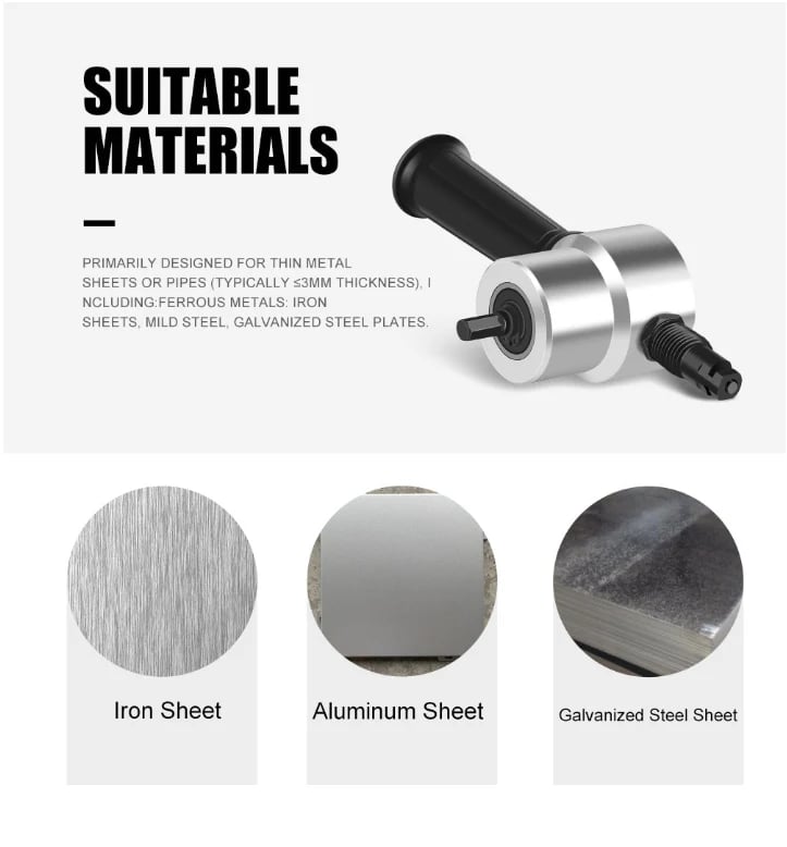🔩 Double Head Metal Sheet Nibbler Cutter