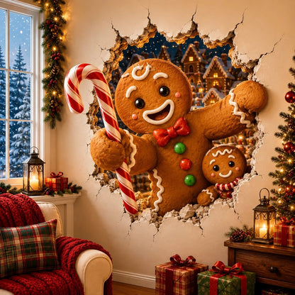 🎉 50% OFF | 🎅 Christmas Break-Through Wall Decal – 8 Designs