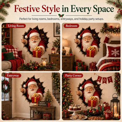 🎉 50% OFF | 🎅 Christmas Break-Through Wall Decal – 8 Designs