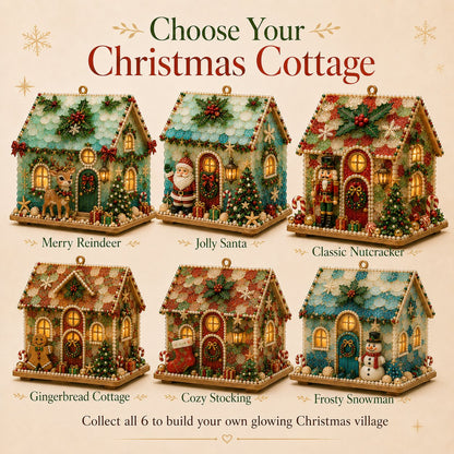 ⏳ Last Day 49% OFF – 🏡 Beginner-Friendly DIY Glowing Coastal Glass-Style Christmas Cottage Kit Collection | Complete Kit with Sea Glass-Style Pieces, Pearl Beads & Step-by-Step Guide Included 💕