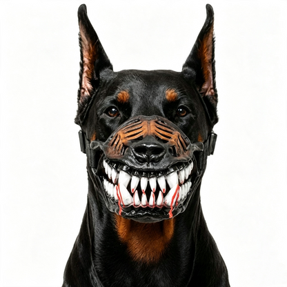 Hellhound Monster Dog Muzzle with Bloody Teeth