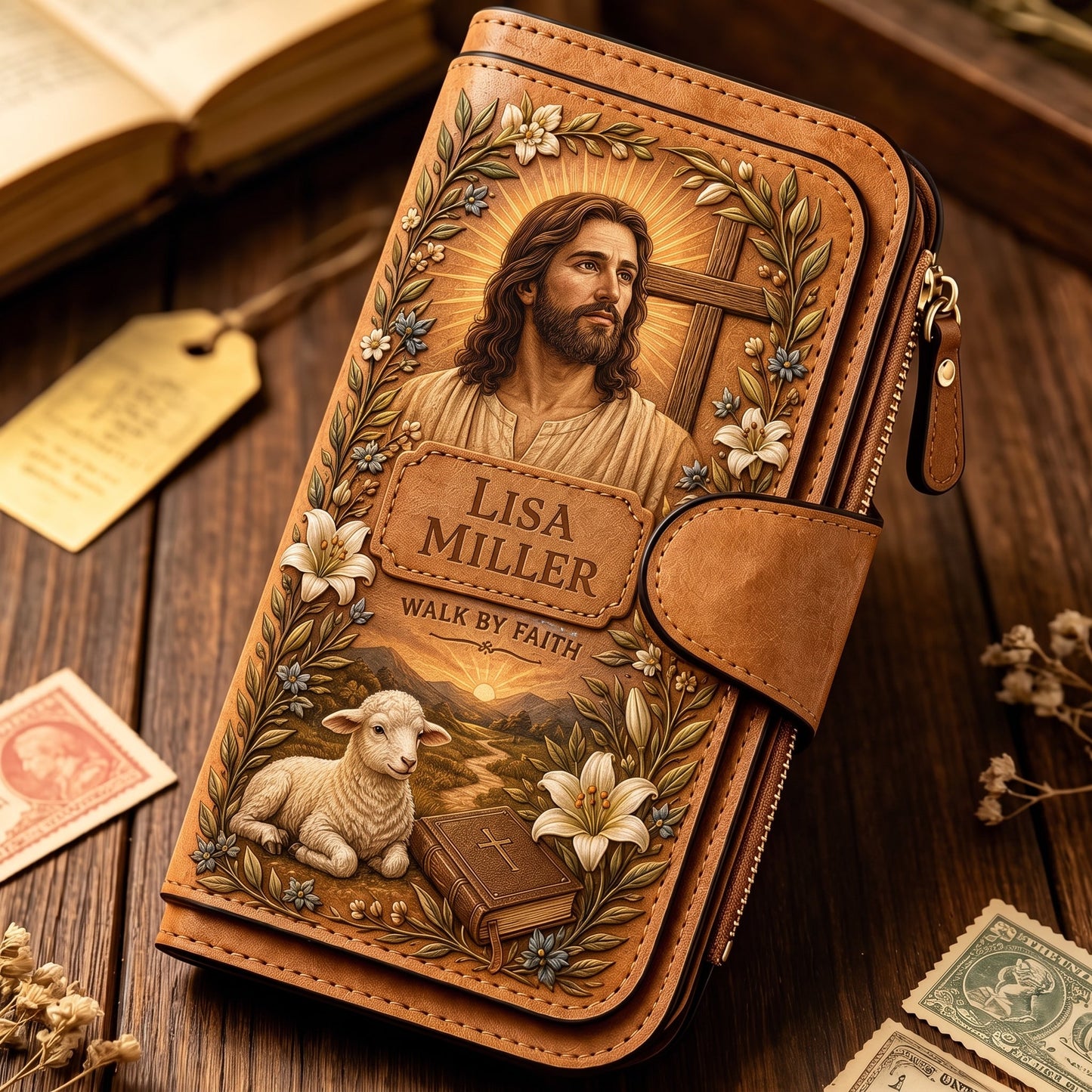 ✝️ Personalized Faith Embossed Wallet