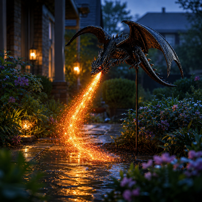 Solar Dragon Fire Garden Light