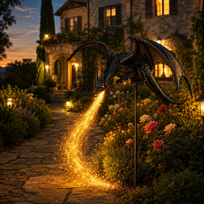 Solar Dragon Fire Garden Light