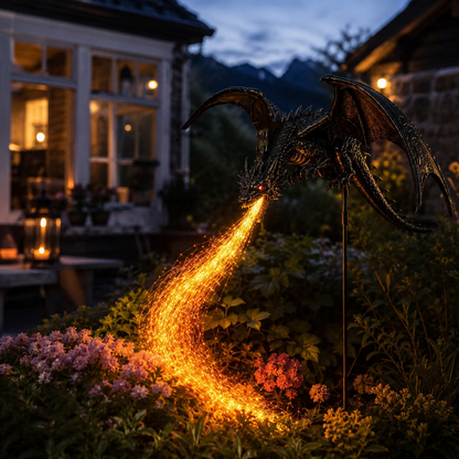 Solar Dragon Fire Garden Light