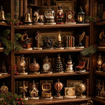 🎄 2026 Christmas Museum Collection Advent Calendar 🕰️ | 24-Day Holiday Countdown with Vintage Collectible Ornaments | Heirloom Christmas Home Decor Gift Set