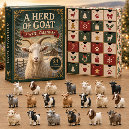 🐏 24 Days of Goats Advent Calendar – 24 Collectible Acrylic Goat Charms