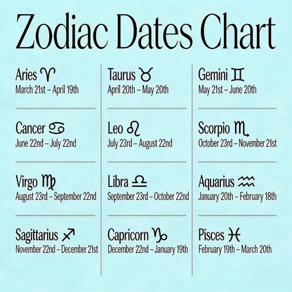 ♈ Glow-in-the-Dark Zodiac Bracelet – 12 Star Signs