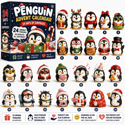 🐧 24 Days of Penguin Surprises Advent Calendar – 3 Fun Editions