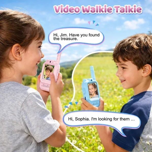 📱 Kids' Video Walkie-Talkie 2-Pack | Camera & Screen Radios