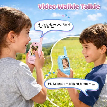 📱 Kids' Video Walkie-Talkie 2-Pack | Camera & Screen Radios