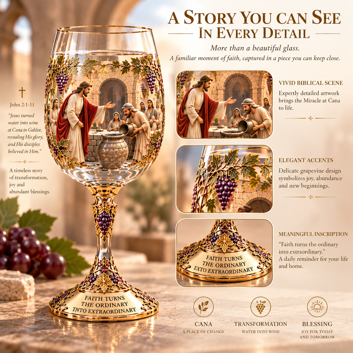 Two Glasses. One Miracle. A Story Worth Keeping.✝️