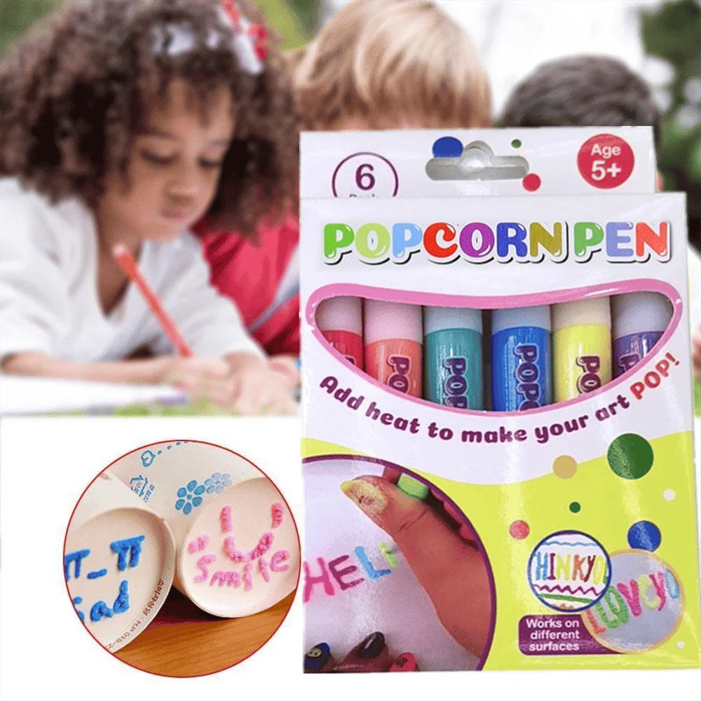 Magic Puffy 3D Art Pens – Heat-Activated Craft Markers
