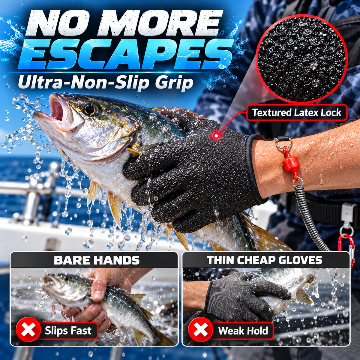 Pro Waterproof & Anti-Slip Fishing Glove for Secure Catch 🎣