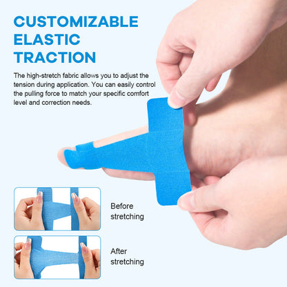 Pre-Cut Bunion Relief Kinesiology Tape 💪Ready-to-Use Corrector Strips