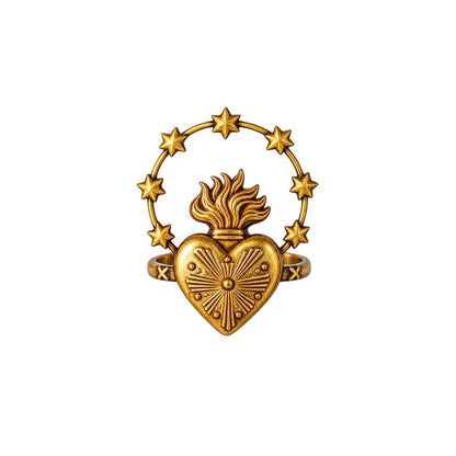 ✝️ Catholic Napkin Rings | Sacred Heart & Virgin Mary Table Decor